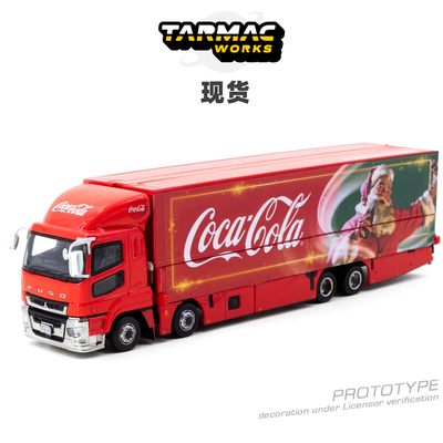 [Oseky]现货 TarmacWorks TW 三菱Fuso Super Great 可口可乐圣诞