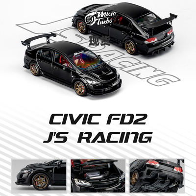 [Oseky]现货 MicroTurbo MT 本田 FD2 JS racing 金属黑 合金