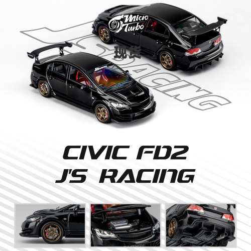 [Oseky]现货 MicroTurbo MT 本田 FD2 JS racing 金属黑 合金