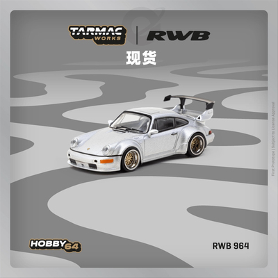 [Oseky]现货 TarmacWorks TW 保时捷 RWB 964 Silver 合金 1:64
