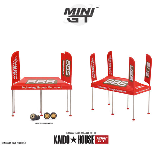 [Oseky]MINIGT KAIDOHOUSE  BBS Tent V2 帐篷 4个轮毂 307
