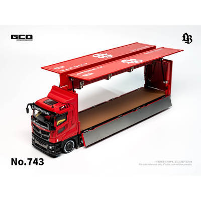 [oseky]GCD 三菱 超级剪影·红黑 重型卡车 合金 1:64