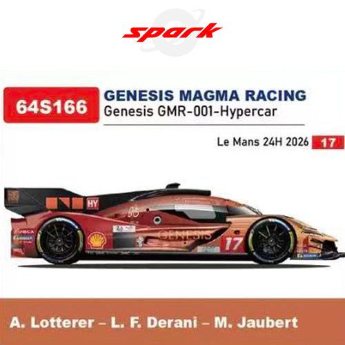 [Oseky]Spark 捷尼塞斯 GMR-001 Hybrid 17号 2026 勒芒 64S166