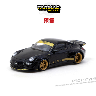 [Oseky]TarmacWorks TW 保时捷 RWB 997 Black 合金 1:64