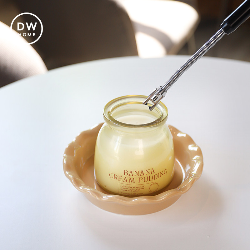 DW香熏蜡烛|香蕉你个芭娜娜味可爱的布丁造型罐新婚伴手礼佳品