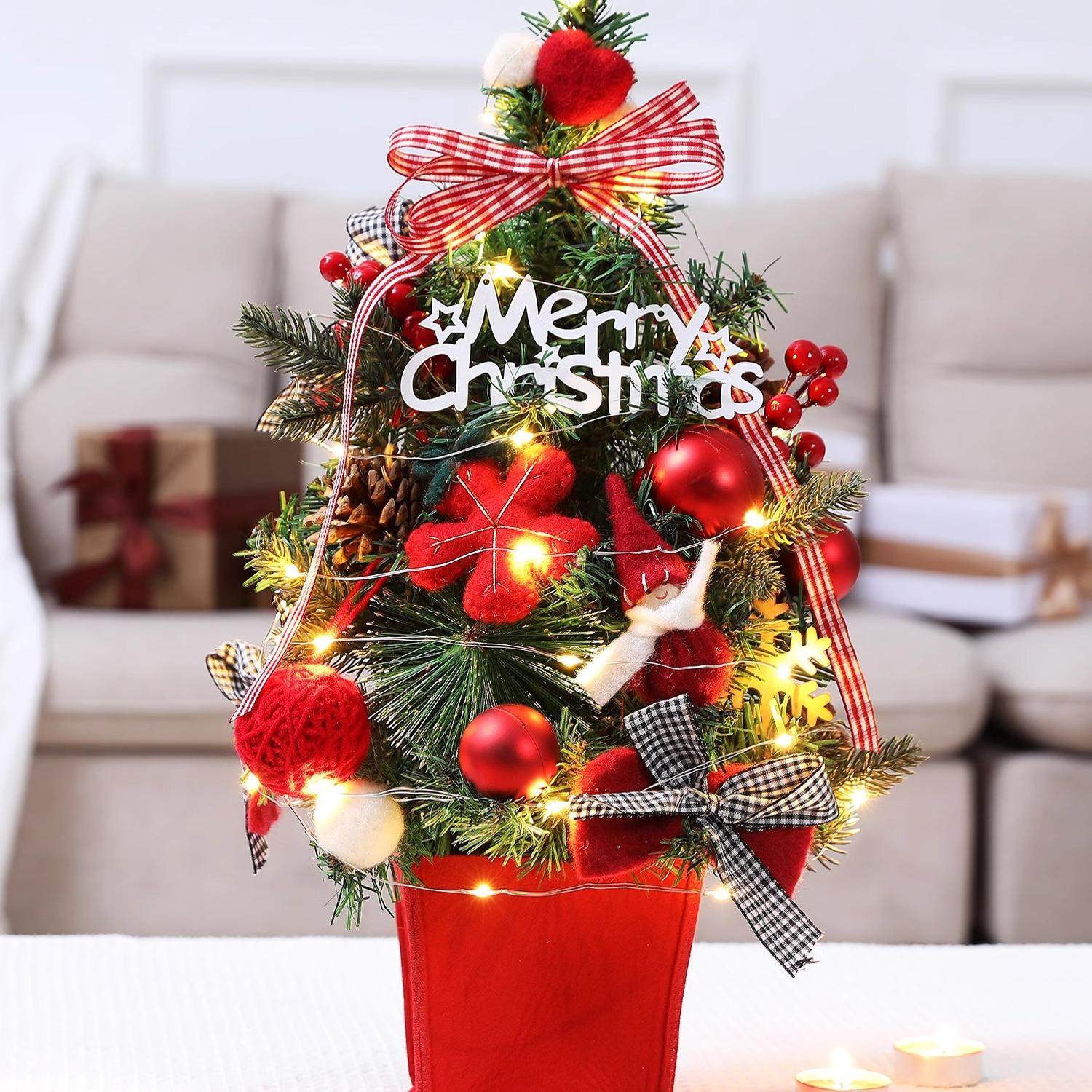 桌面小圣诞树套餐圣诞节装饰品摆件商场酒店柜台场景氛围布置,节庆用品/礼品,圣诞装饰品,淘宝优惠券,粉丝福利购,淘宝优惠卷