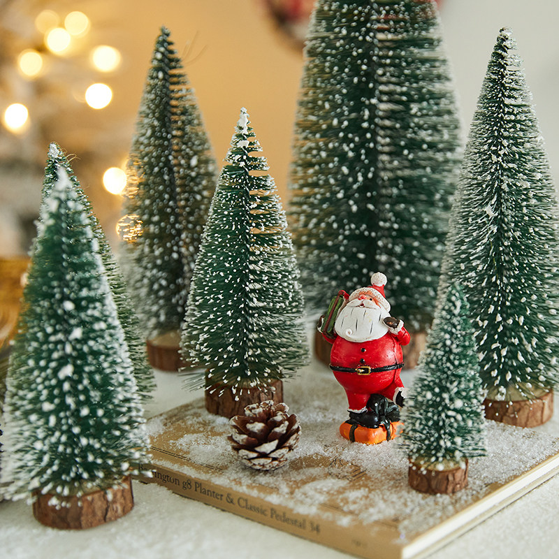 迷你加密小圣诞树套餐桌面摆件