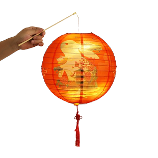 中秋节元宵古风手提发光折叠手提灯笼猜灯谜商超酒店场景布置挂件