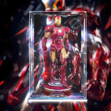 适用Hot Toys钢铁侠Mark4模型手办透明亚克力展示盒防尘罩收纳盒