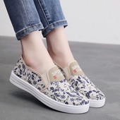 学生上班防滑休闲板鞋 2023春夏新款 女士韩版 时尚 老北京布鞋 帆布鞋