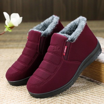 冬天棉靴加厚保暖妈妈鞋