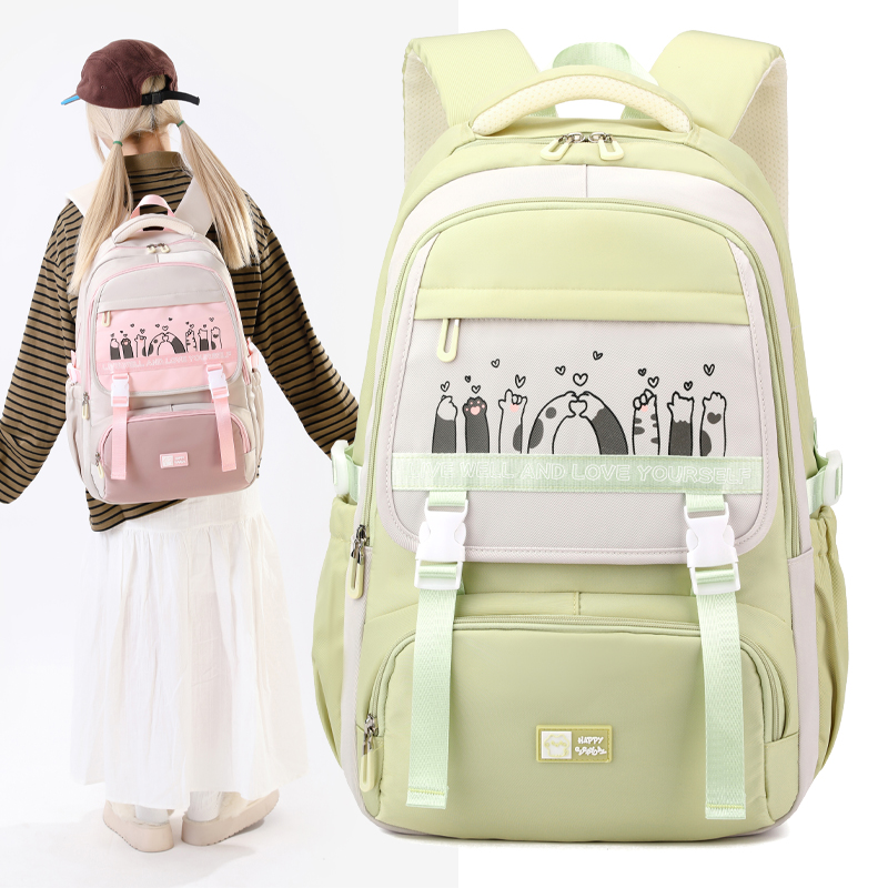 书包初中女生五六年级用大容量高颜值ins风2025新款中学生双肩包