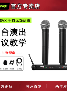 Shure/舒尔 SVX24 288/PG28 58一拖二专业无线麦克风演出手持话筒