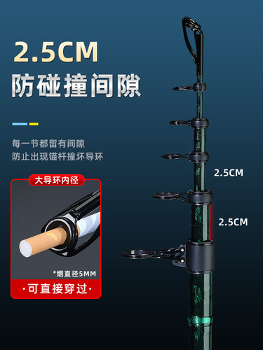 新型锚鱼竿龙魂破超轻硬挺