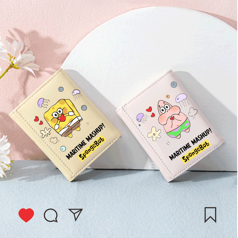 海绵宝宝钱包零钱包卡包