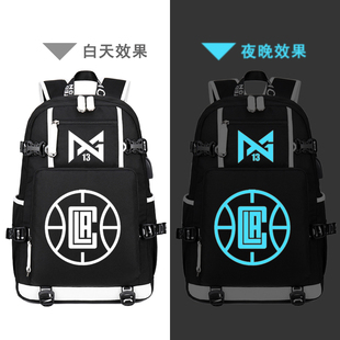 科怀伦纳德周边快船队篮球背包双肩包运动训练包学生书包保罗乔治