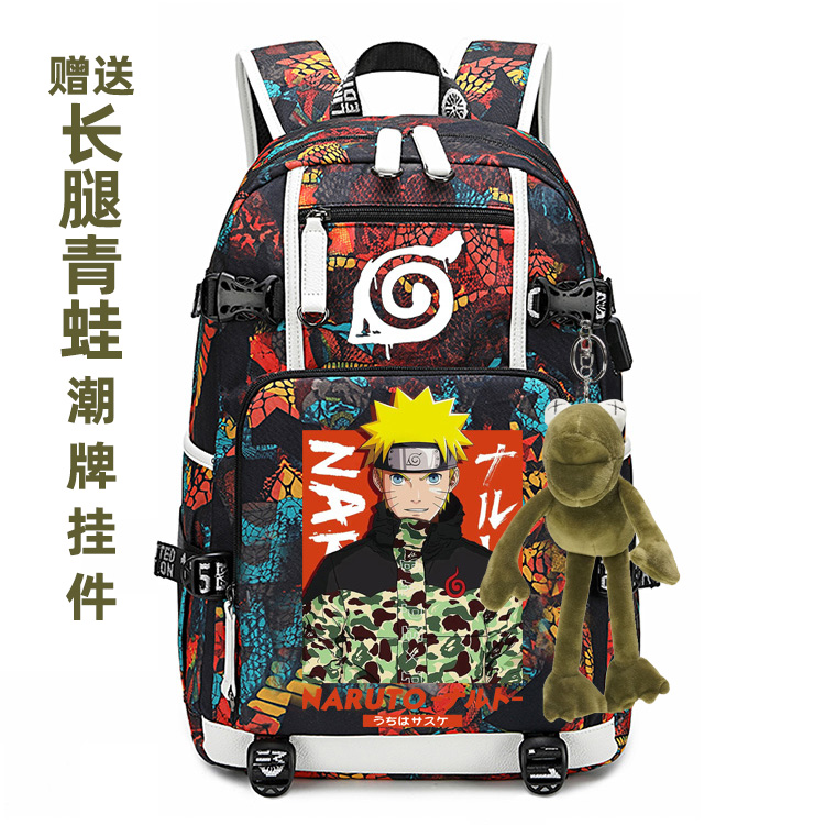 火影忍者鸣人佐助书包动漫双肩包