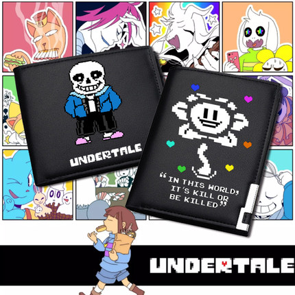 传说之下钱包undertale周边游戏steam学生sans钱夹男女皮夹零钱包