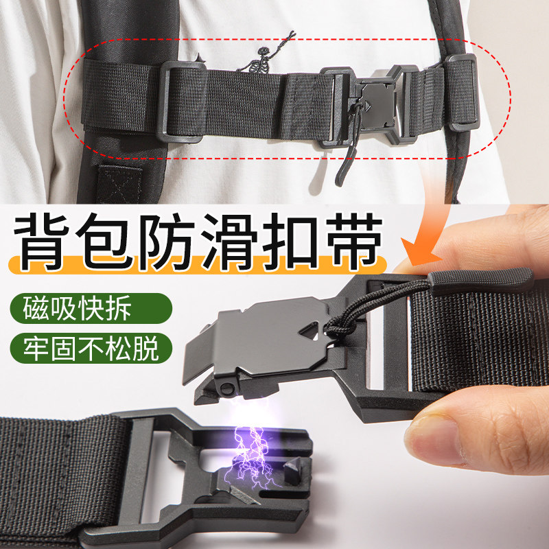 书包肩带固定卡扣双肩包磁吸防滑神器带子小学生缓压背包胸前配件图片