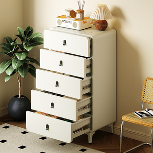 五斗柜钢制储物柜客厅玄关柜床尾抽屉柜卧室收纳柜床边多层铁艺柜