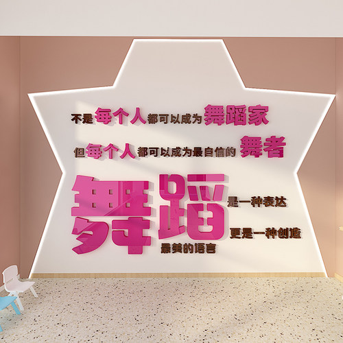 教室辅导班背景墙装饰立体墙贴