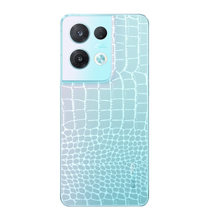 适用opporeno8pro手机后膜Reno8防刮贴纸OPPO Reno8 Pro+鳄鱼皮纹背膜5g全包后盖水凝膜RENO八透明保护软背膜