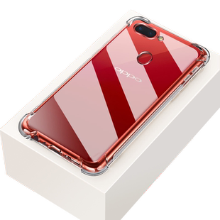 oppor15手机壳r17透明oppor17pro保护套oppo r15x气囊防摔r15梦境版全包边硅胶软壳OppO星云版r15x简约男女款