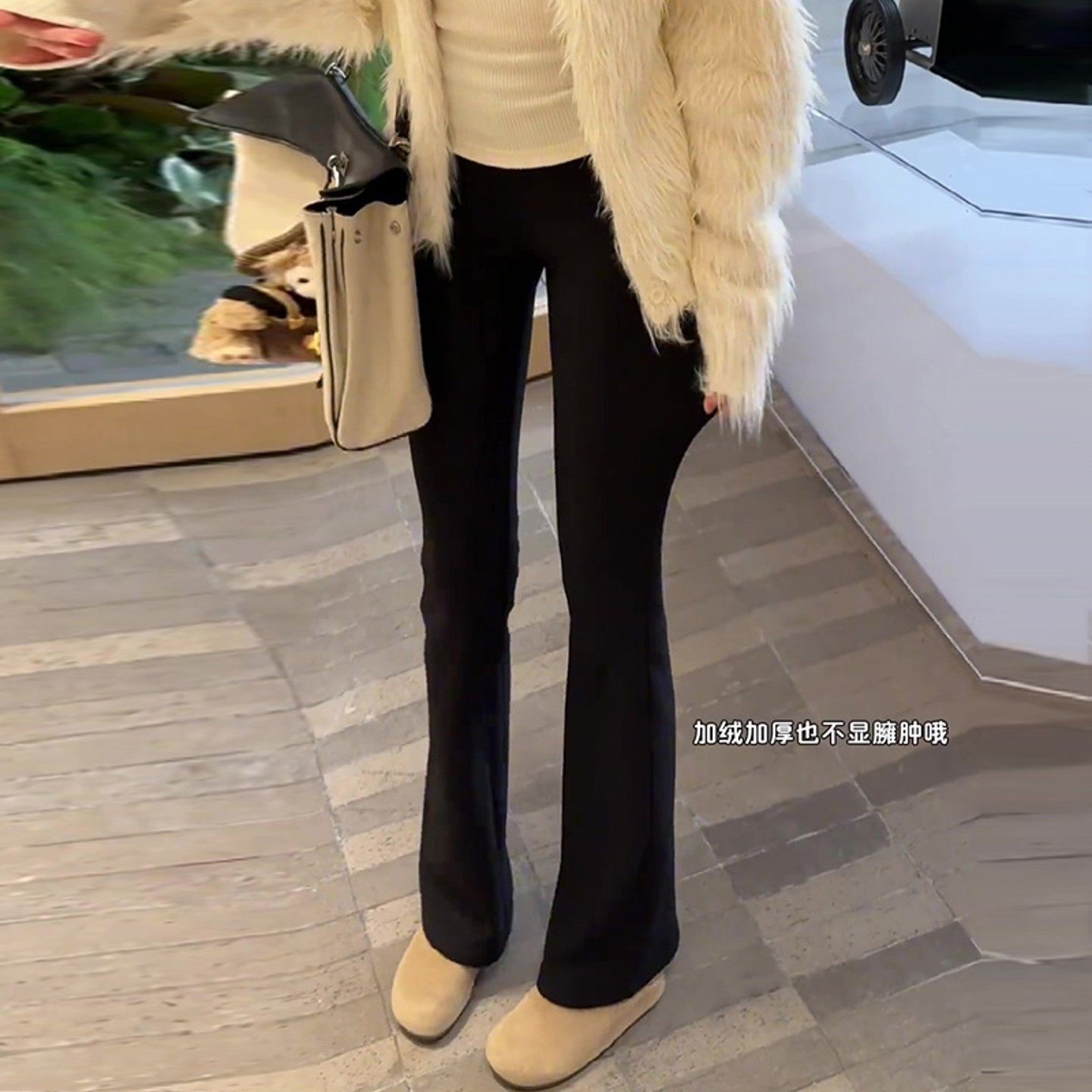 黑色喇叭裤女高腰显瘦裤子弹力修身马蹄裤秋冬新款加绒微喇西装裤,女装/女士精品,休闲裤,淘宝优惠券,粉丝福利购,淘宝优惠卷