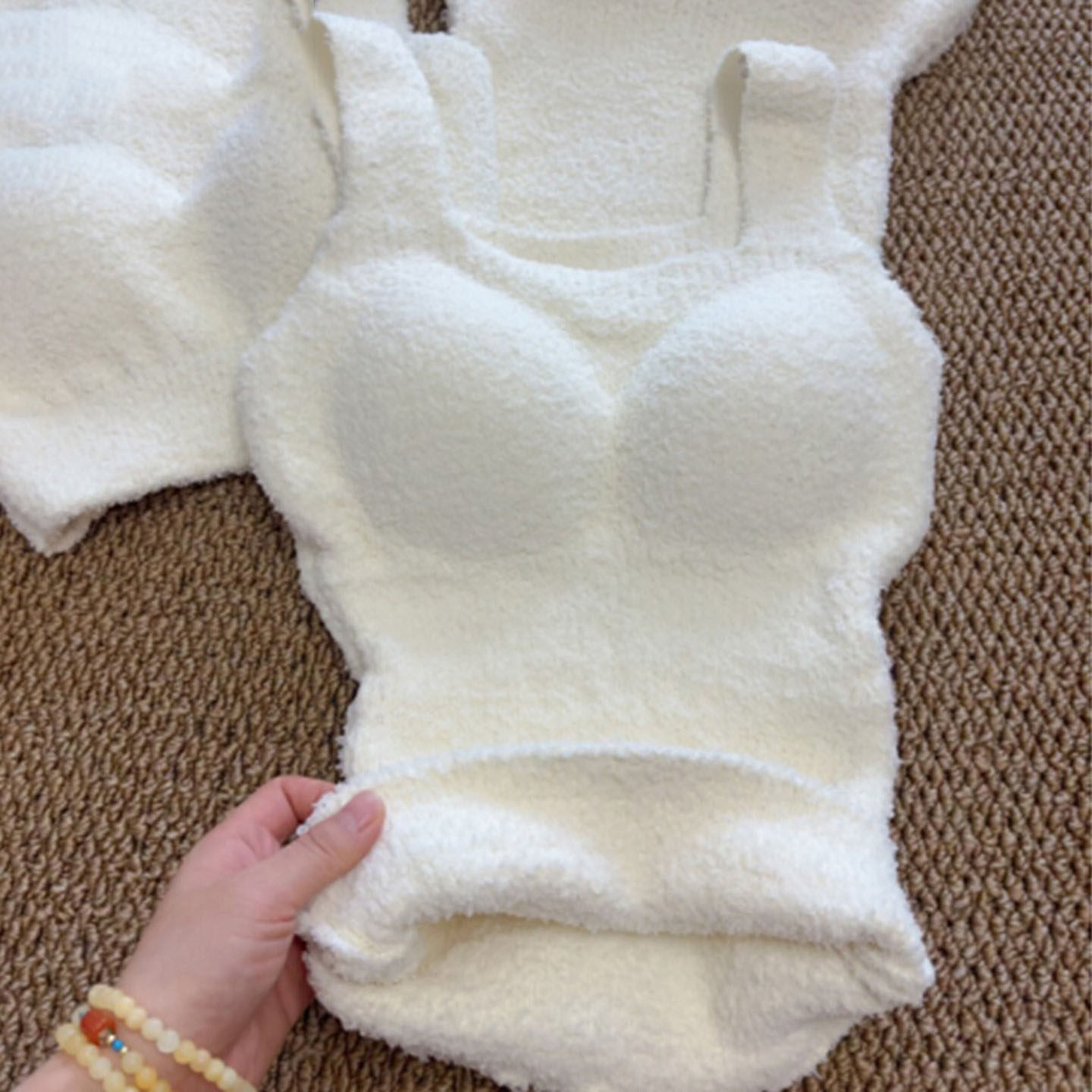 一件过冬！羊羔绒保暖背心女秋冬免穿文胸内搭带胸垫加绒打底衫,女士内衣/男士内衣/家居服,保暖上装,淘宝优惠券,粉丝福利购,淘宝优惠卷