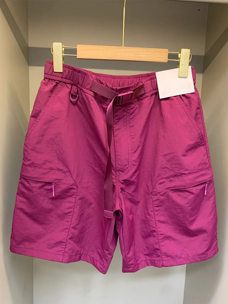 工装短裤女夏季薄款速干尼龙休闲裤宽松显瘦高腰运动五分裤五分裤