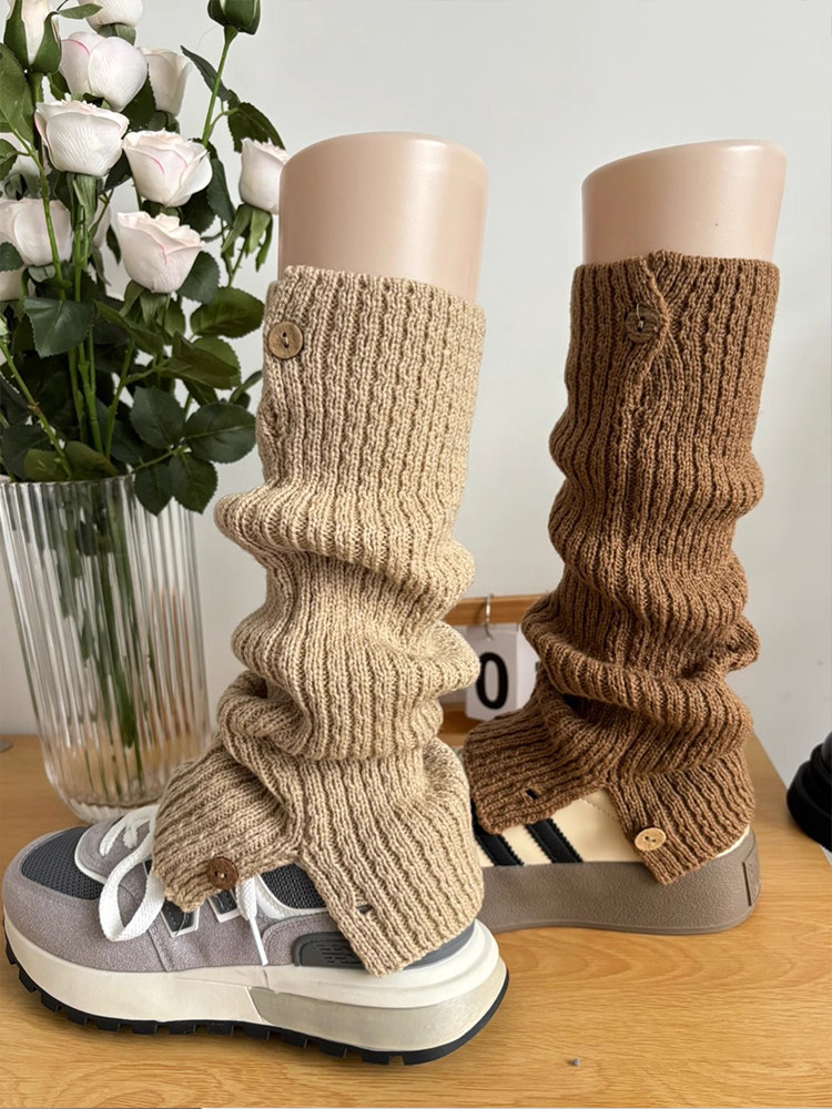 美拉德针织袜套女秋冬季中筒堆堆袜镂空堆叠慵懒y2k小腿袜子腿套,女士内衣/男士内衣/家居服,中筒袜,淘宝优惠券,粉丝福利购,淘宝优惠卷