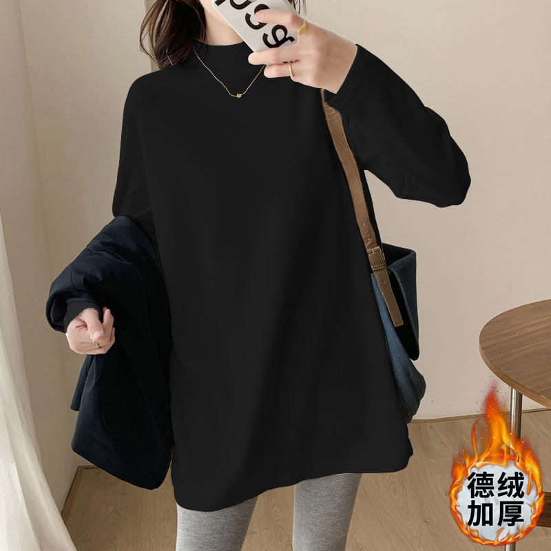 加厚德绒半高领打底衫女秋冬内搭叠穿长袖t恤鲨鱼裤搭配的上衣,女装/女士精品,T恤,淘宝优惠券,粉丝福利购,淘宝优惠卷