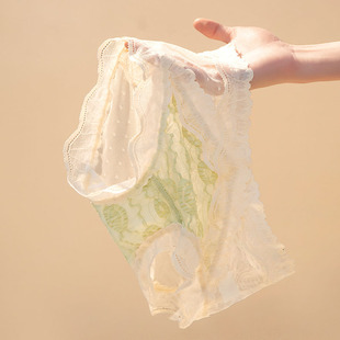 纯棉抗菌裆三角裤 4条装 薄款 纯棉女性感舒适透气亲肤夏季 蕾丝内裤