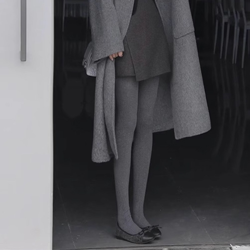 日系灰色羊毛针织打底裤女秋冬加绒加厚保暖显瘦袜裤踩脚连裤袜,女装/女士精品,打底裤,淘宝优惠券,粉丝福利购,淘宝优惠卷