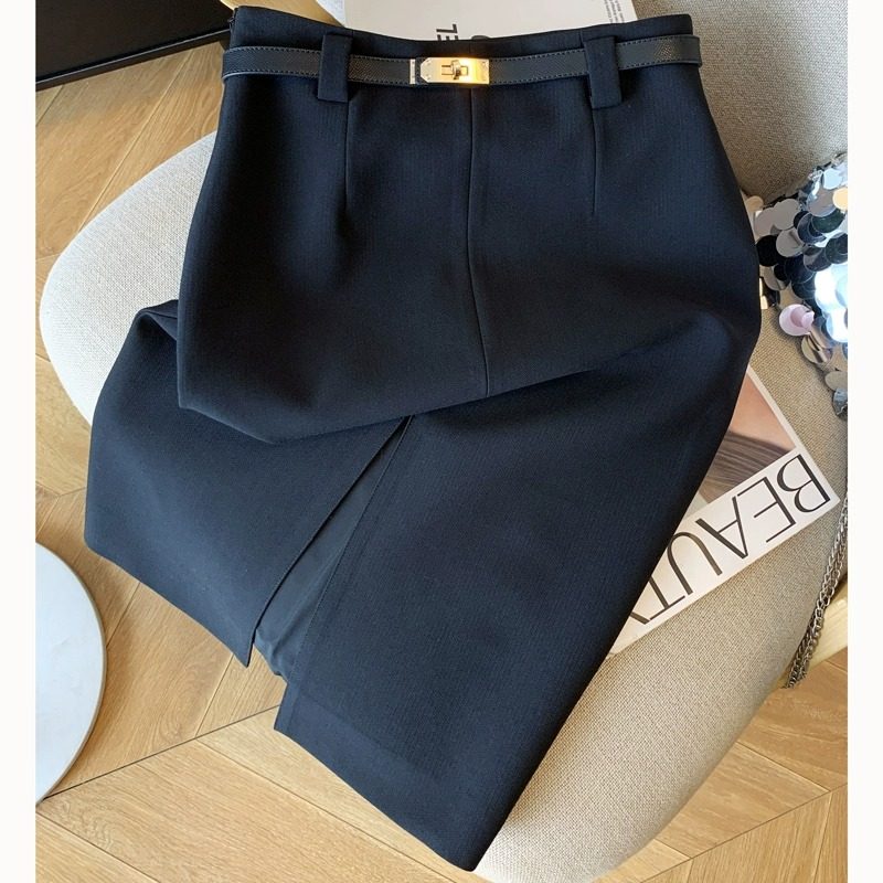 黑色半身裙女春秋新款高腰显瘦a字裙职场女性西装裙高级感包0116r,女装/女士精品,半身裙,淘宝优惠券,粉丝福利购,淘宝优惠卷