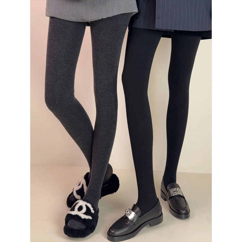 灰色打底裤女外穿冬加绒加厚紧身黑色袜裤显瘦不掉档踩脚连1127w