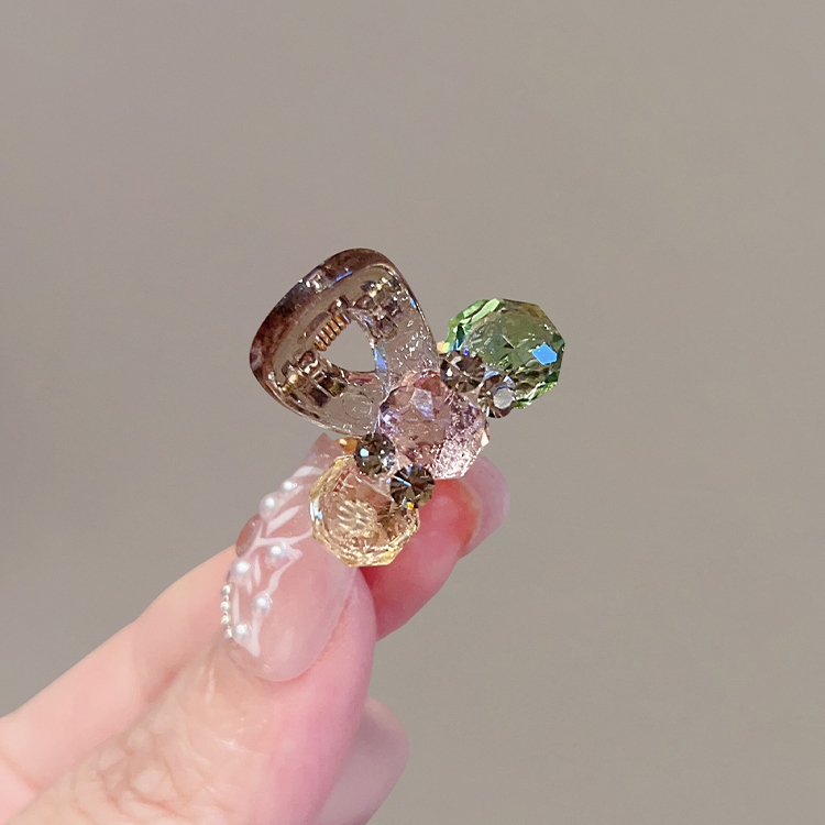 精致可爱彩色水晶迷你小抓夹