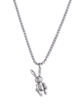 嘻哈国潮ins个性街头小兔子项链