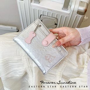 可爱小狗护照夹出国旅行机票证件银行卡收纳保护套韩系钱包护照包