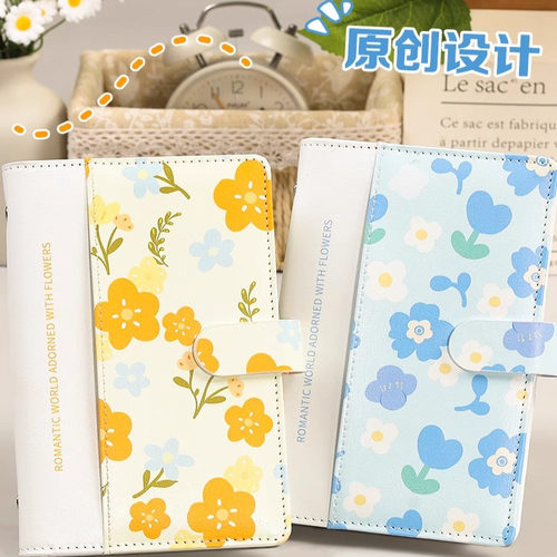 花卉存钱本可放钱本子高颜值一万元钞票纸币大容量儿童小学生现金存钱夹钱册加厚2025年新款理财纪念钞收藏册