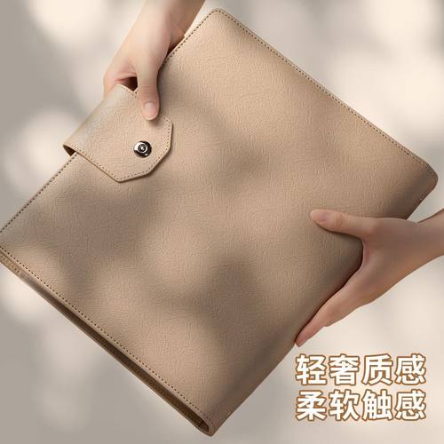 【轻奢质感】皮面家庭证件收纳包资料活页a4b5多功能收纳册家用实用型房本证书票据出生证和疫苗本保护套卡册