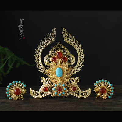 红妆匣子敦煌飞天神仙发冠璎珞