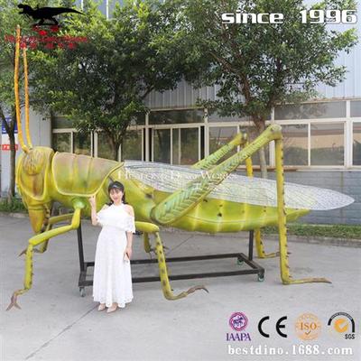 仿真蚱蜢昆虫模型植物园动物园博物馆讲解展览游乐园引流美陈拍照