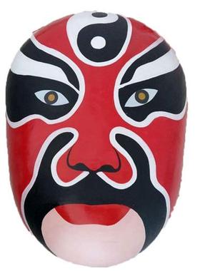 玻璃钢雕塑京剧川剧脸谱火锅店农家乐餐厅中式装饰大型脸谱壁挂件