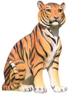 玻璃钢仿真动物老虎公园景区雕塑摆件户外动物园园林美陈小品装饰