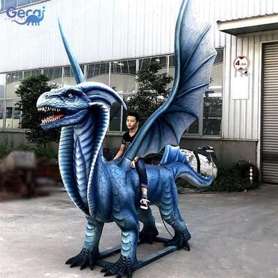 自贡大型仿真恐龙电动西方龙坐骑景区公园游乐园儿童游乐设施厂家