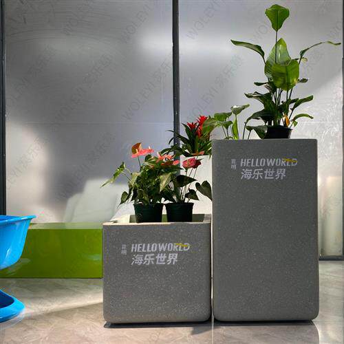 玻璃钢花箱商场花盆售楼部组合花钵户外落地大型花池可移动种植盆