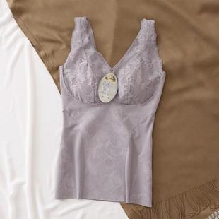 塑身衣女收腹束腰美体内衣免穿文胸收肚子上半身薄款背心束身衣