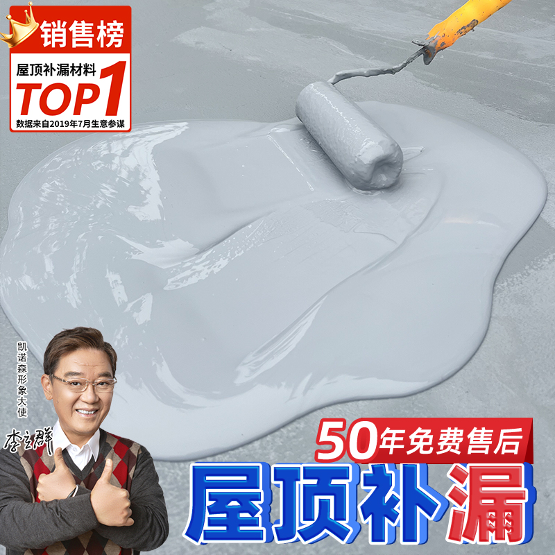 屋顶防水补漏材料房顶楼顶平房裂缝房屋外墙专用防水涂料胶水补漏
