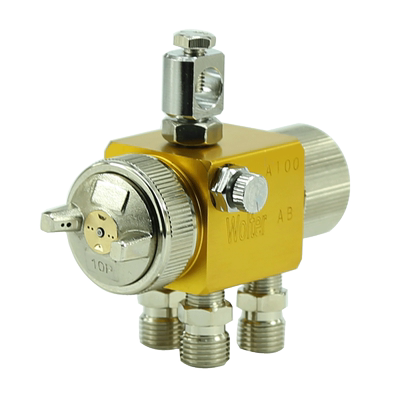 WOLTER沃尔特喷漆枪A-100自动油漆喷枪高雾化a100吸塑机喷头波峰